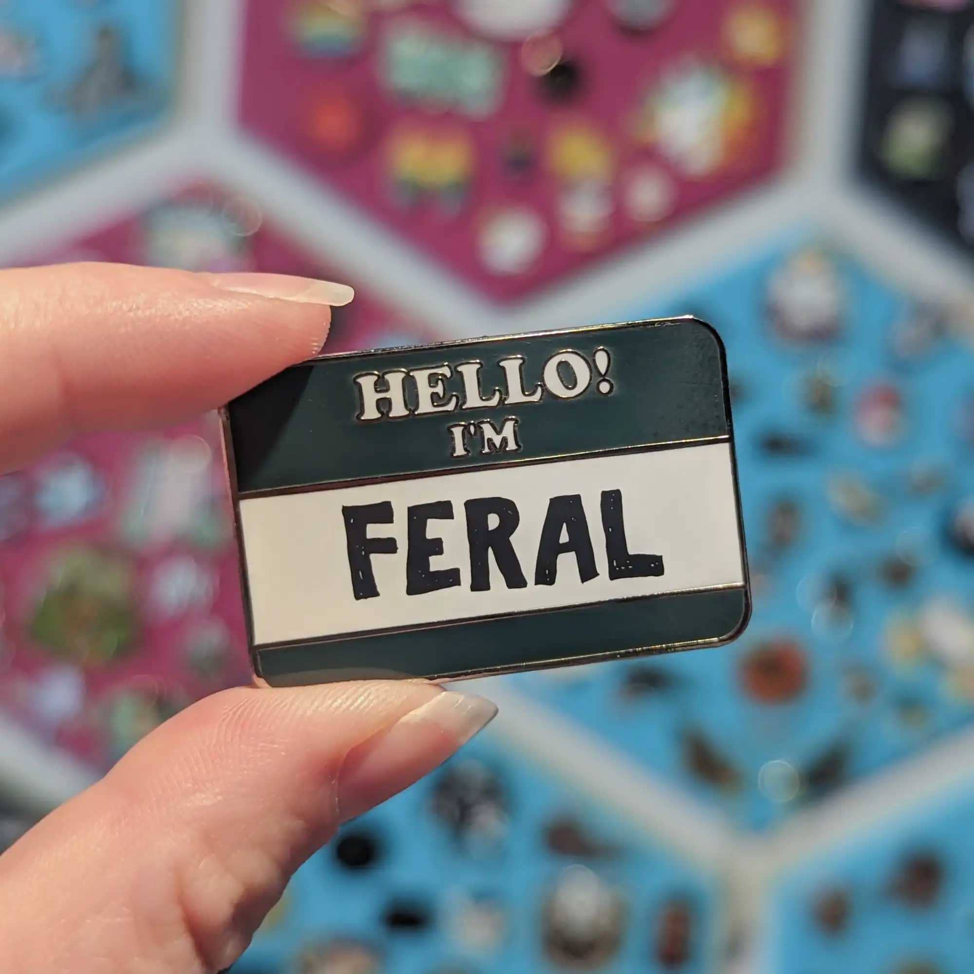 Cunning Linguist Co. - Hello! I'm Feral hard enamel pin