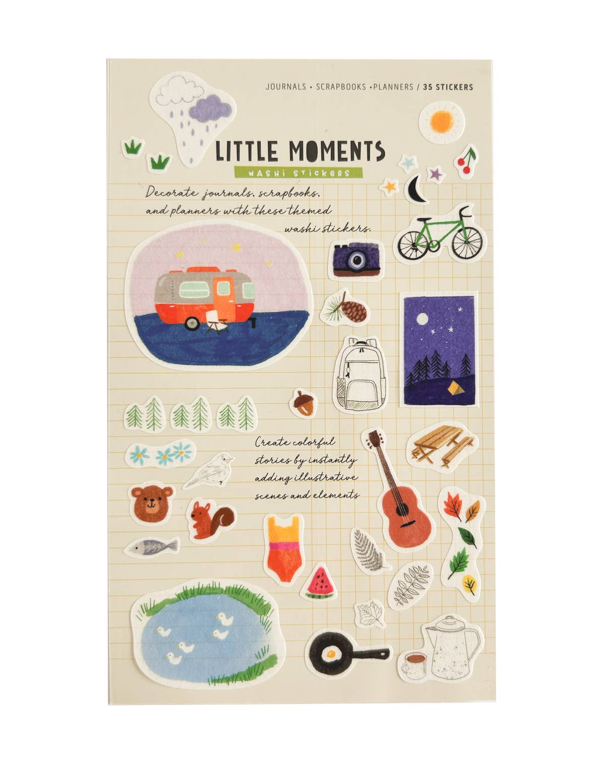 Outdoor Adventure Little Moments Washi Stickers