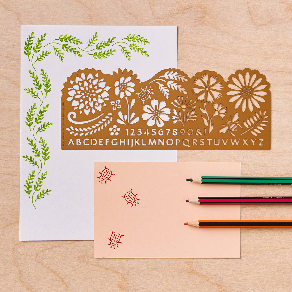 Botanical Design Stencil