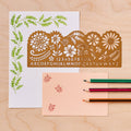Botanical Design Stencil