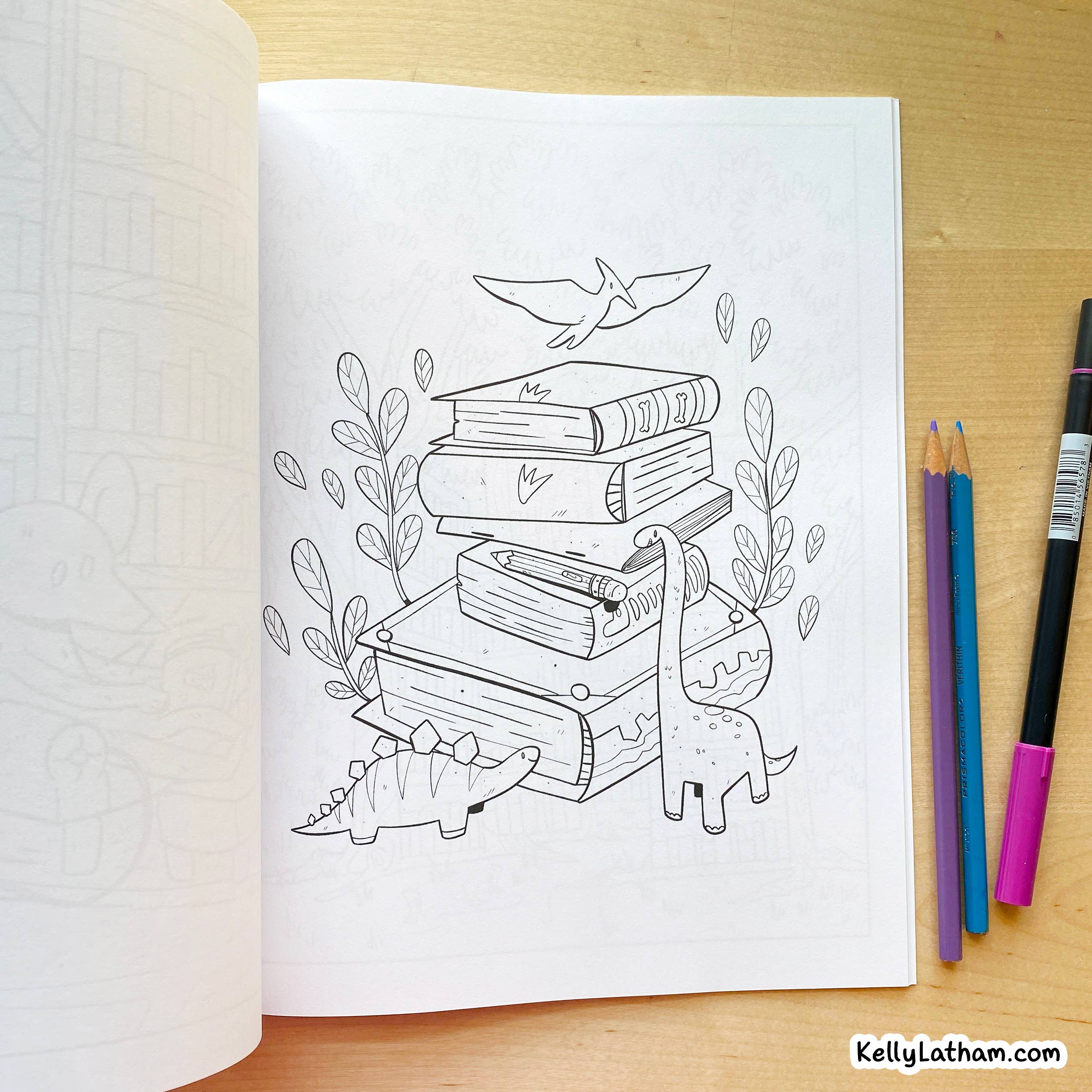 Bookish Daydreams Coloring Book