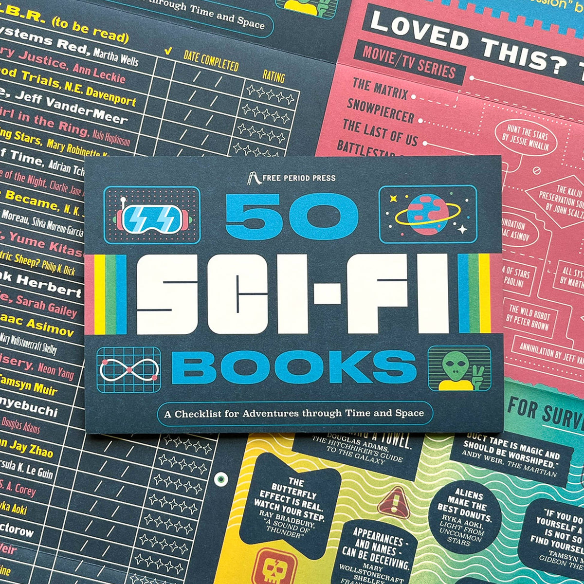 Free Period Press - 50 Sci-Fi Books: A Checklist for Adventures in Time & Space
