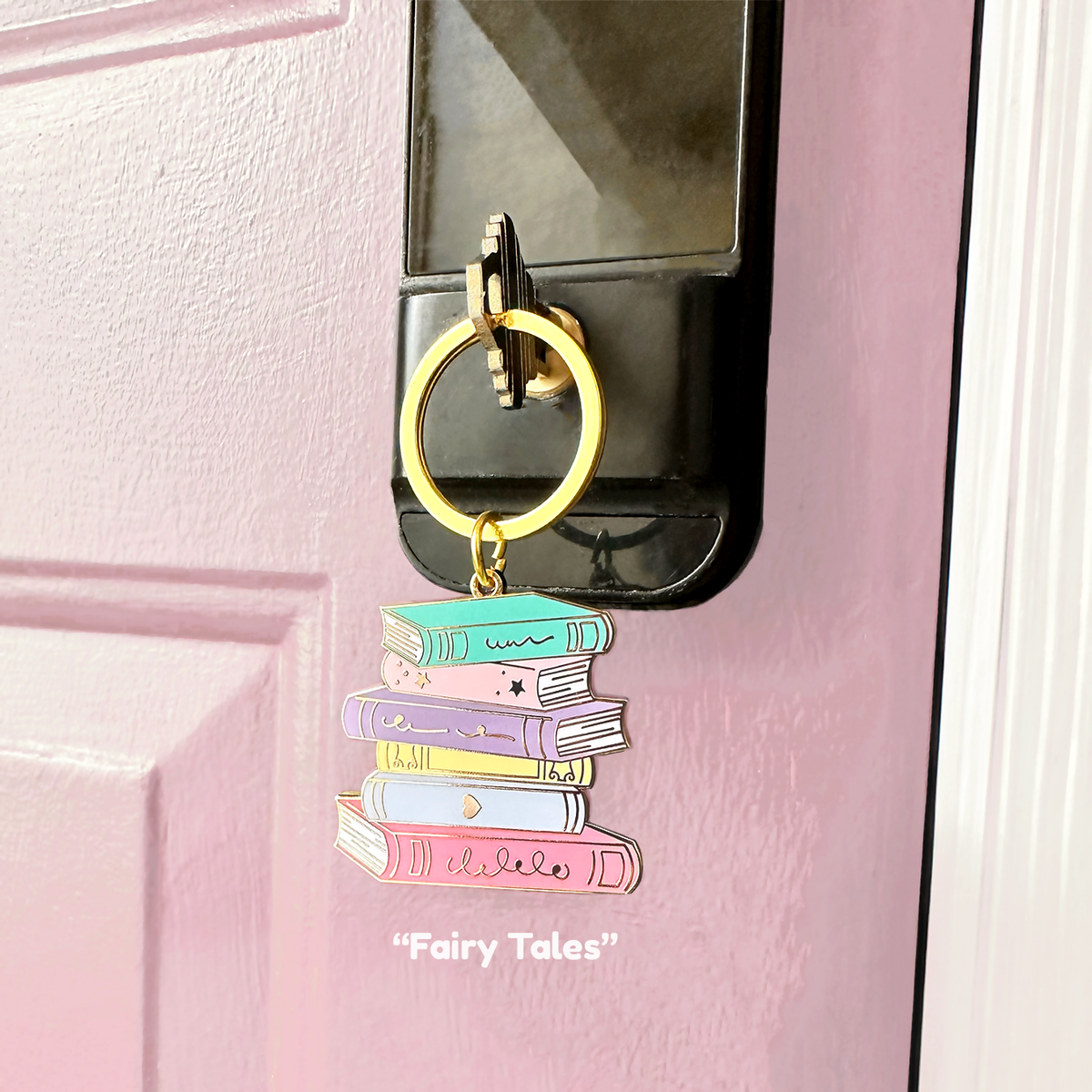 Book Stack Keychain