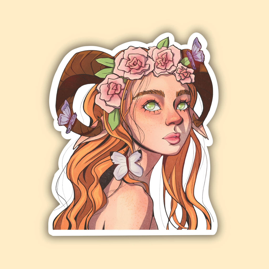Spring Faun Vinyl Waterproof Sticker