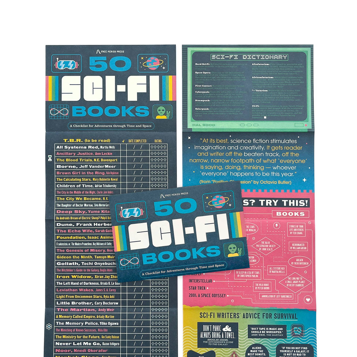 Free Period Press - 50 Sci-Fi Books: A Checklist for Adventures in Time & Space