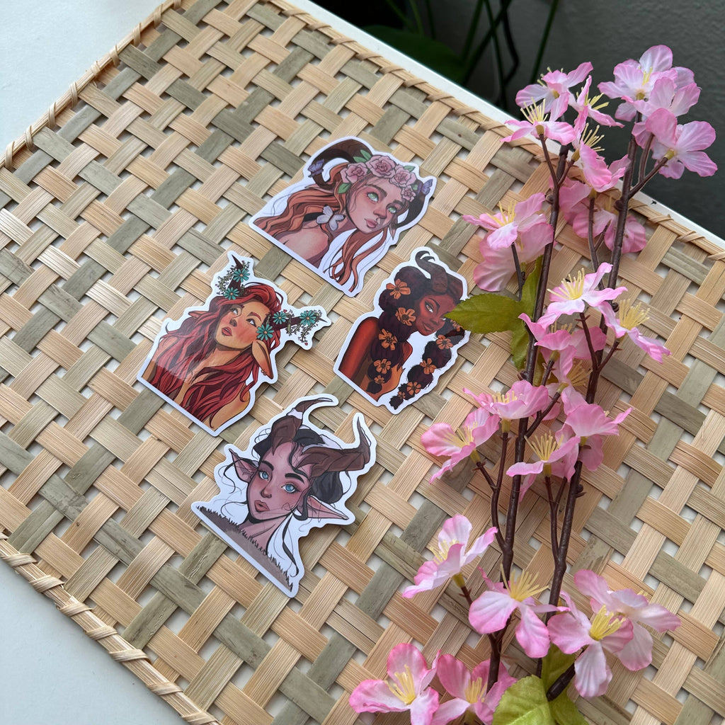 Winter Faun Vinyl Waterproof Sticker