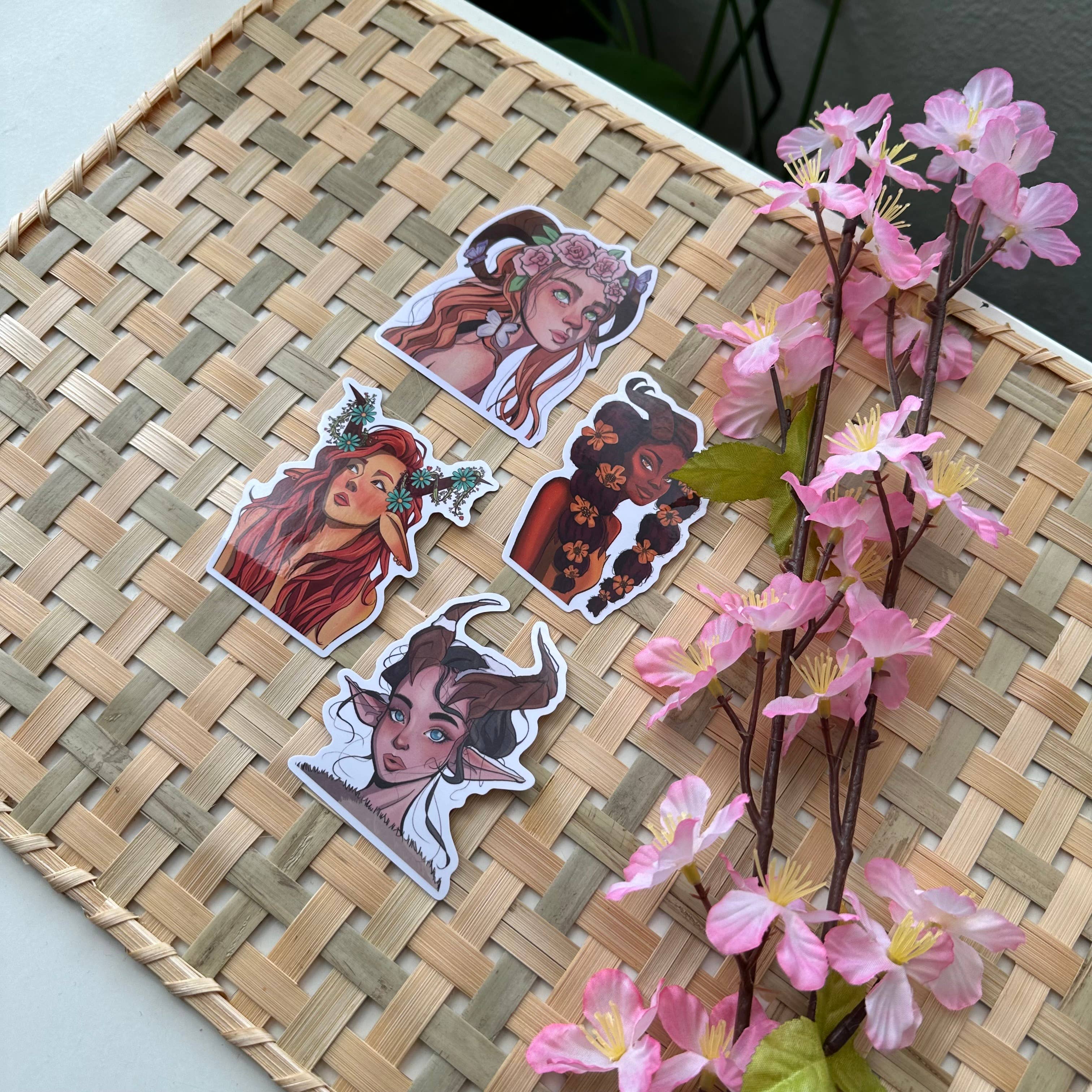 Fall Faun Vinyl Waterproof Sticker