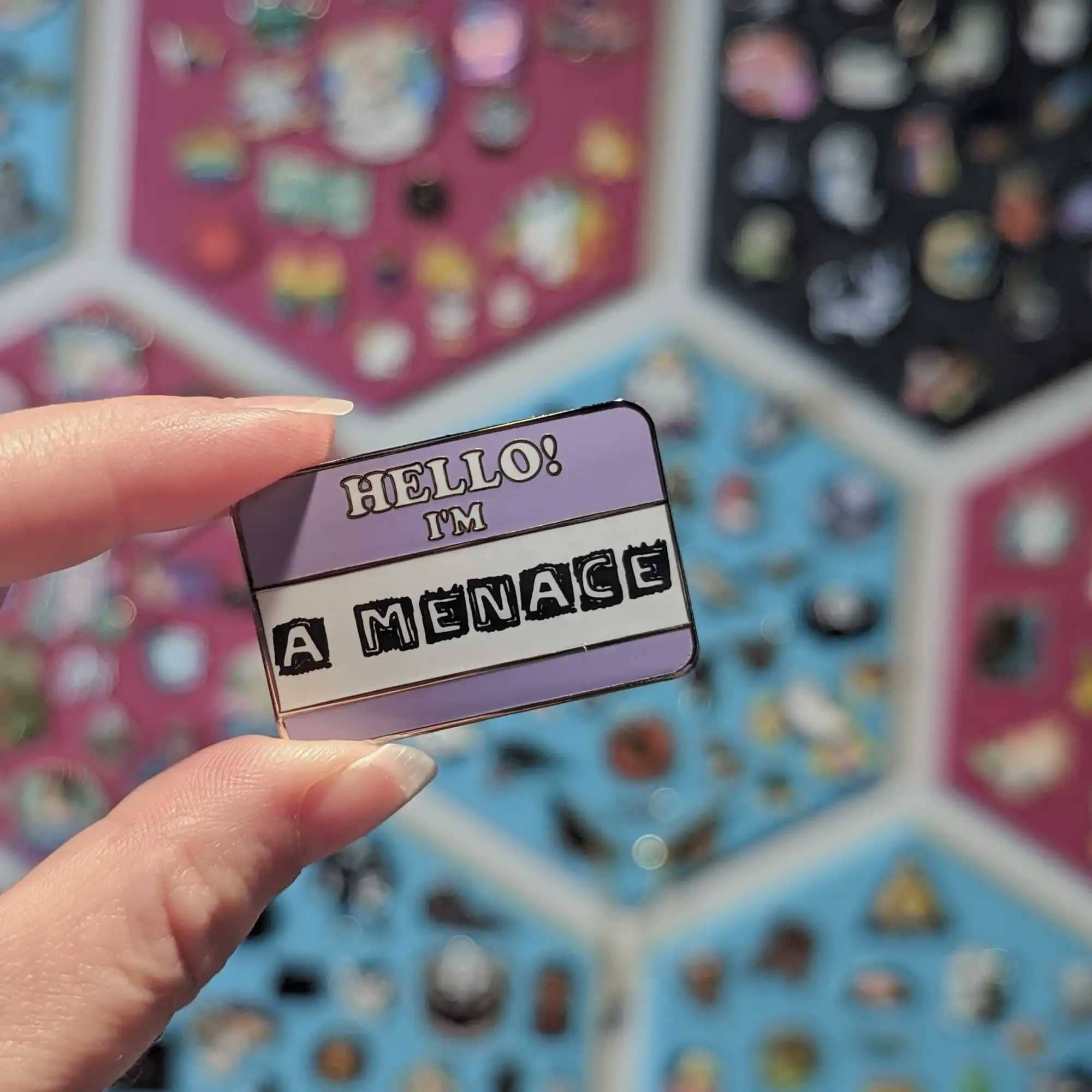 Cunning Linguist Co. - Hello! I'm a Menace hard enamel pin