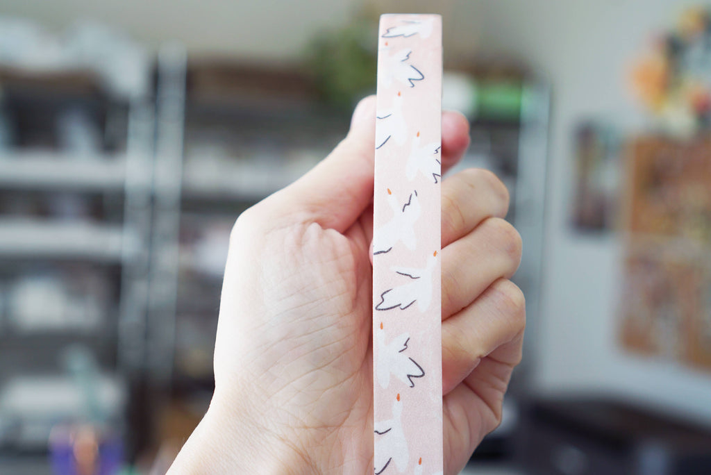 Swan Pattern Glitter Washi Tape