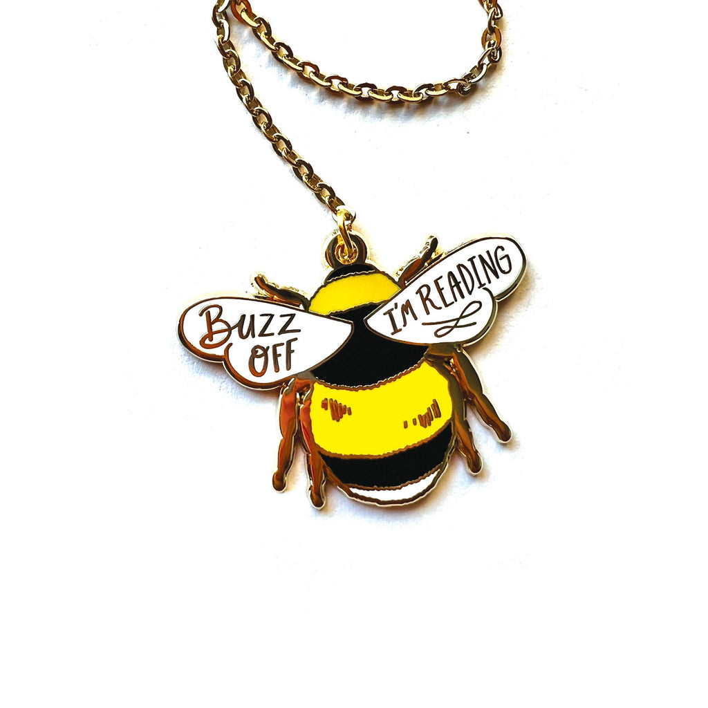 Bumble Bee Enamel Bookmark Charm