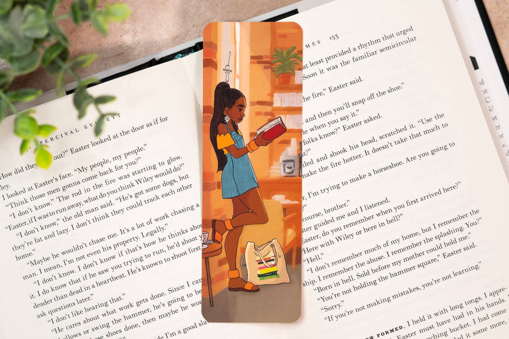 Pounded Yam Productions - Bookmark - Black Girl Reading