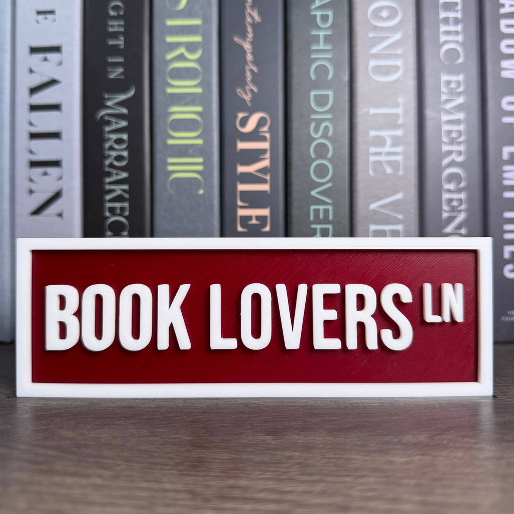 Book Lovers Street Sign