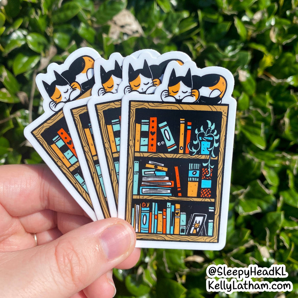 Bookshelf - Waterproof Vinyl Sticker