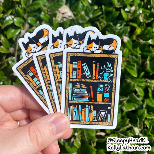 Bookshelf - Waterproof Vinyl Sticker
