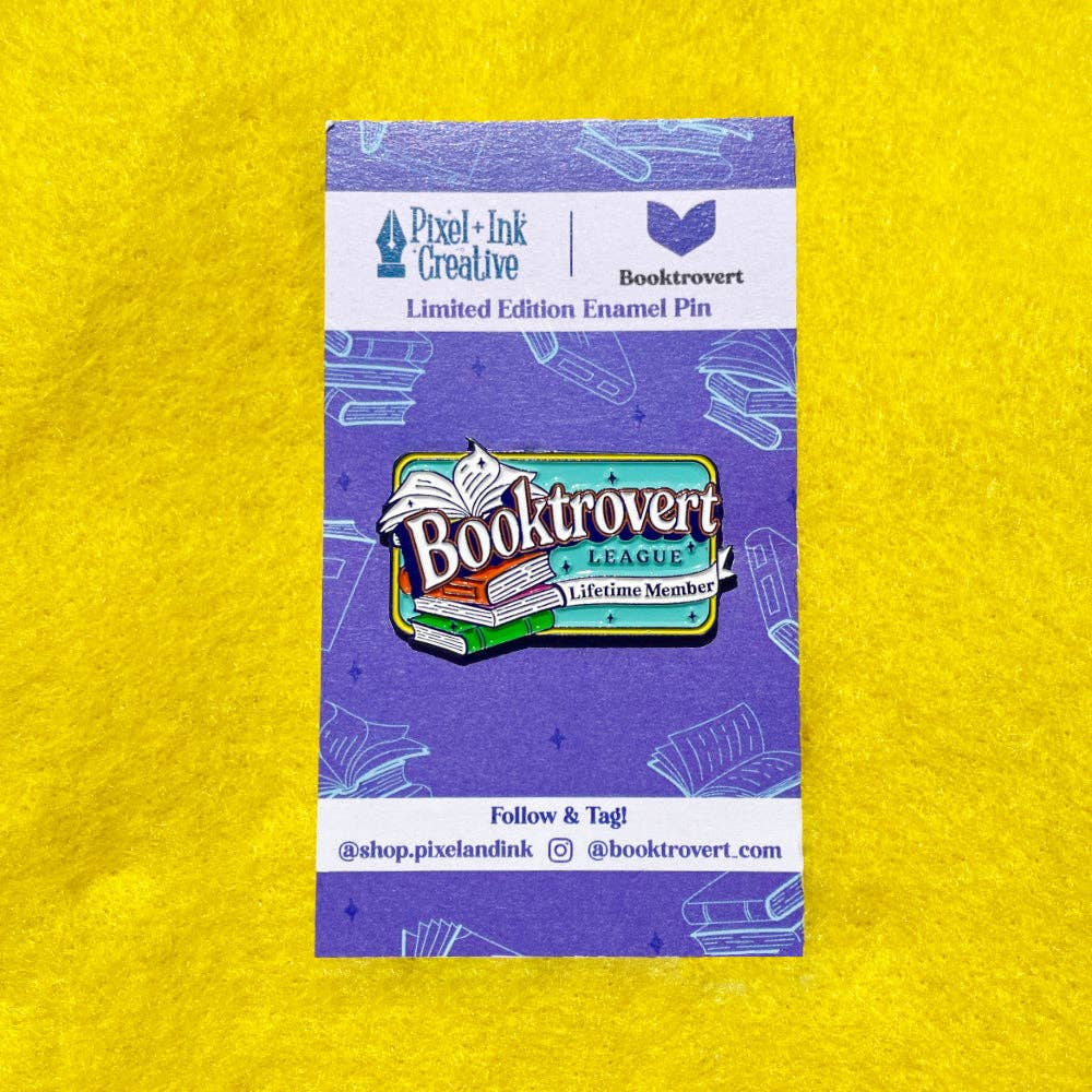 Booktrovert League Enamel Pin