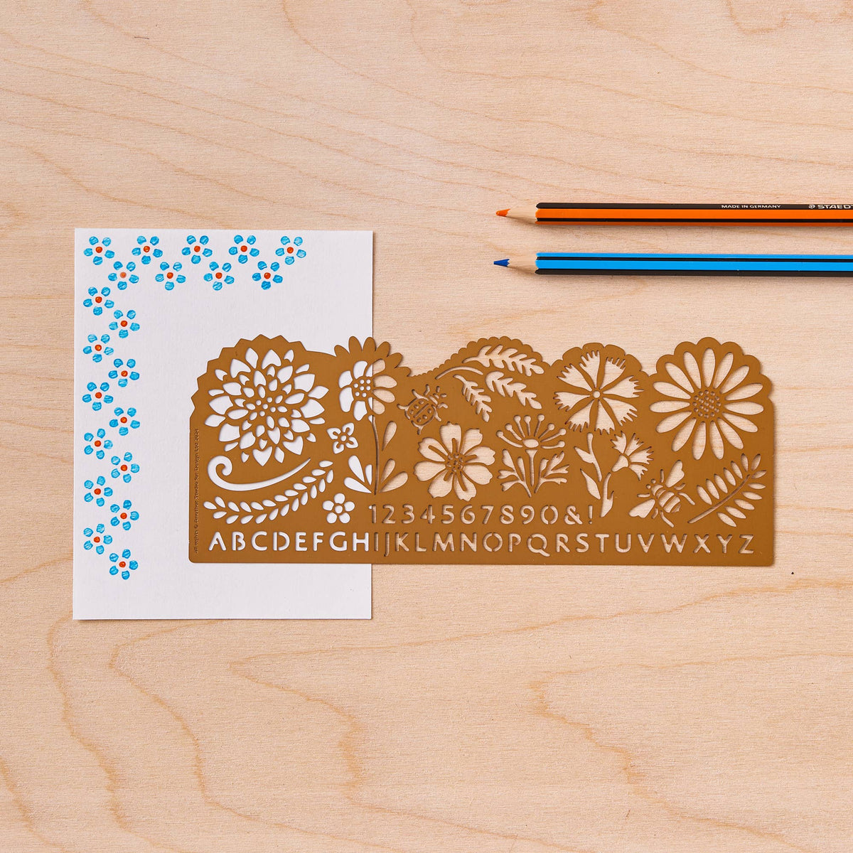 Botanical Design Stencil
