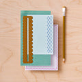Scallop Edge Brass Ruler