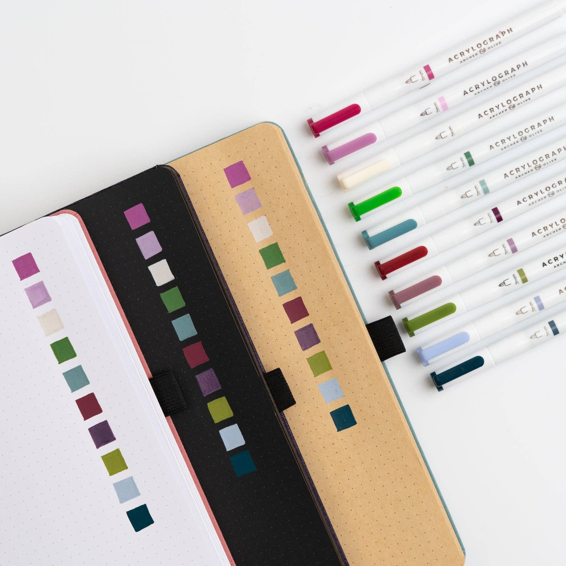 Snow & Stillness Acrylograph Pens