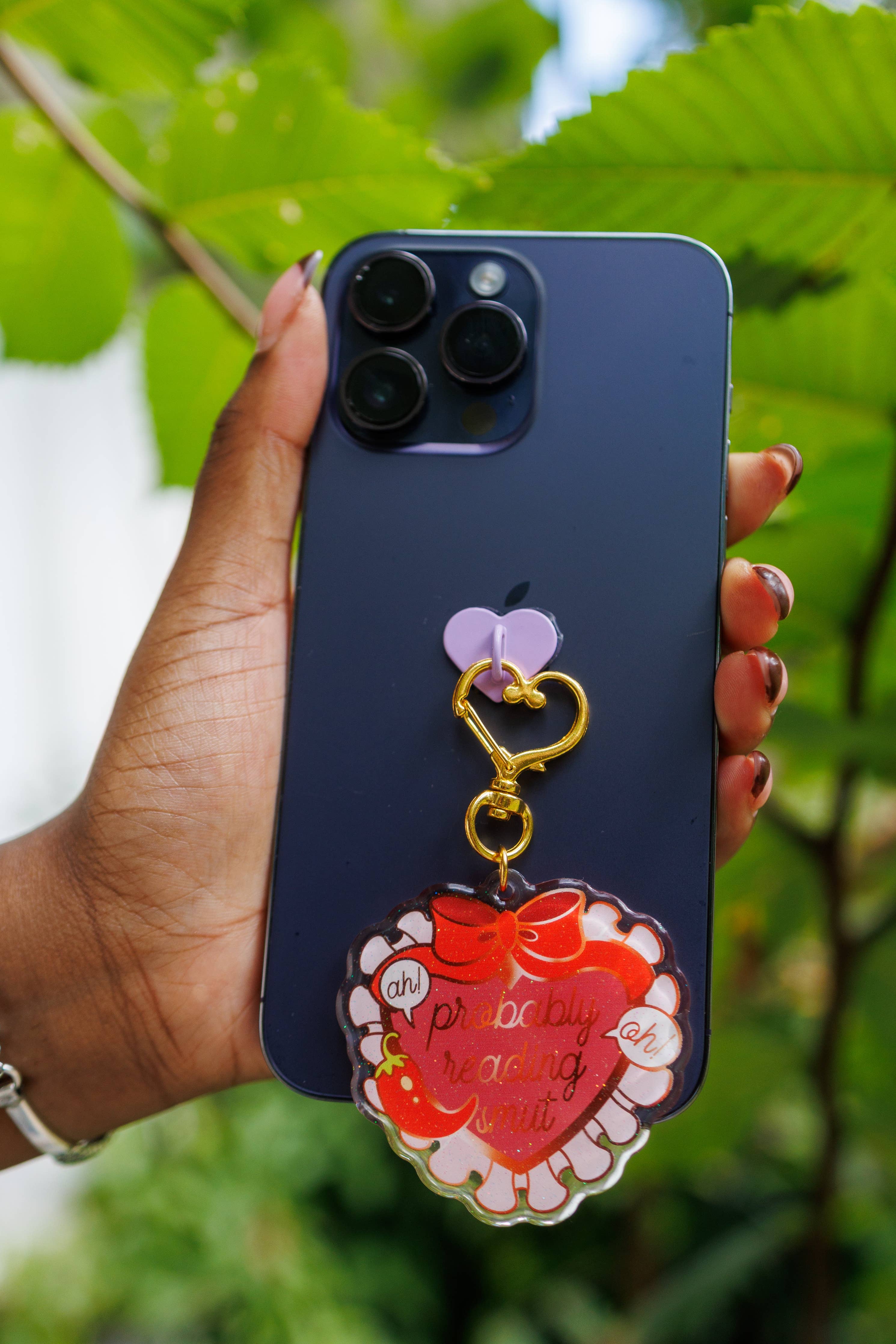 Pinstory - "Probably Reading Smut" Keychain/Kindle Charm