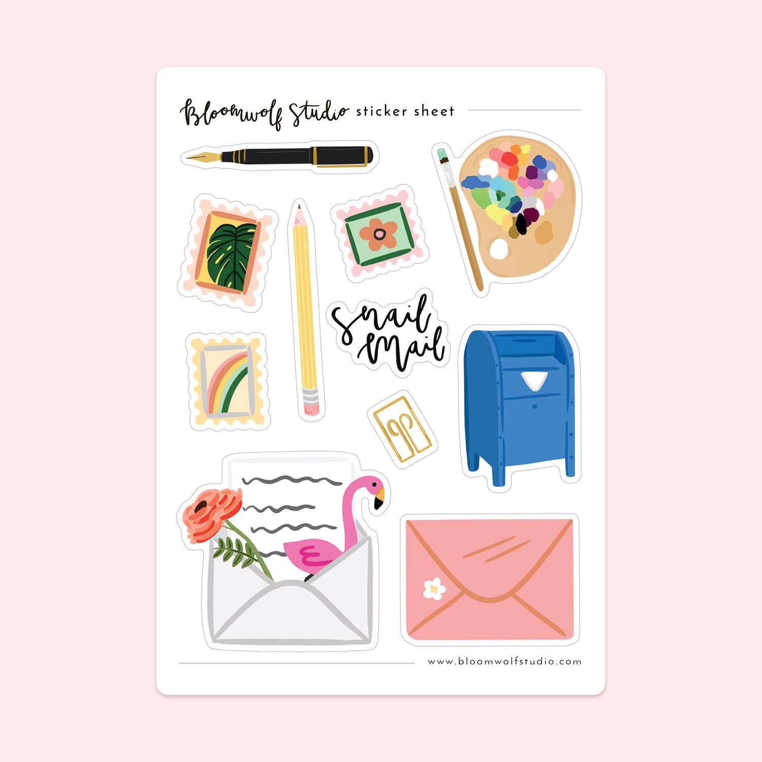 Snail Mail Sticker Sheet