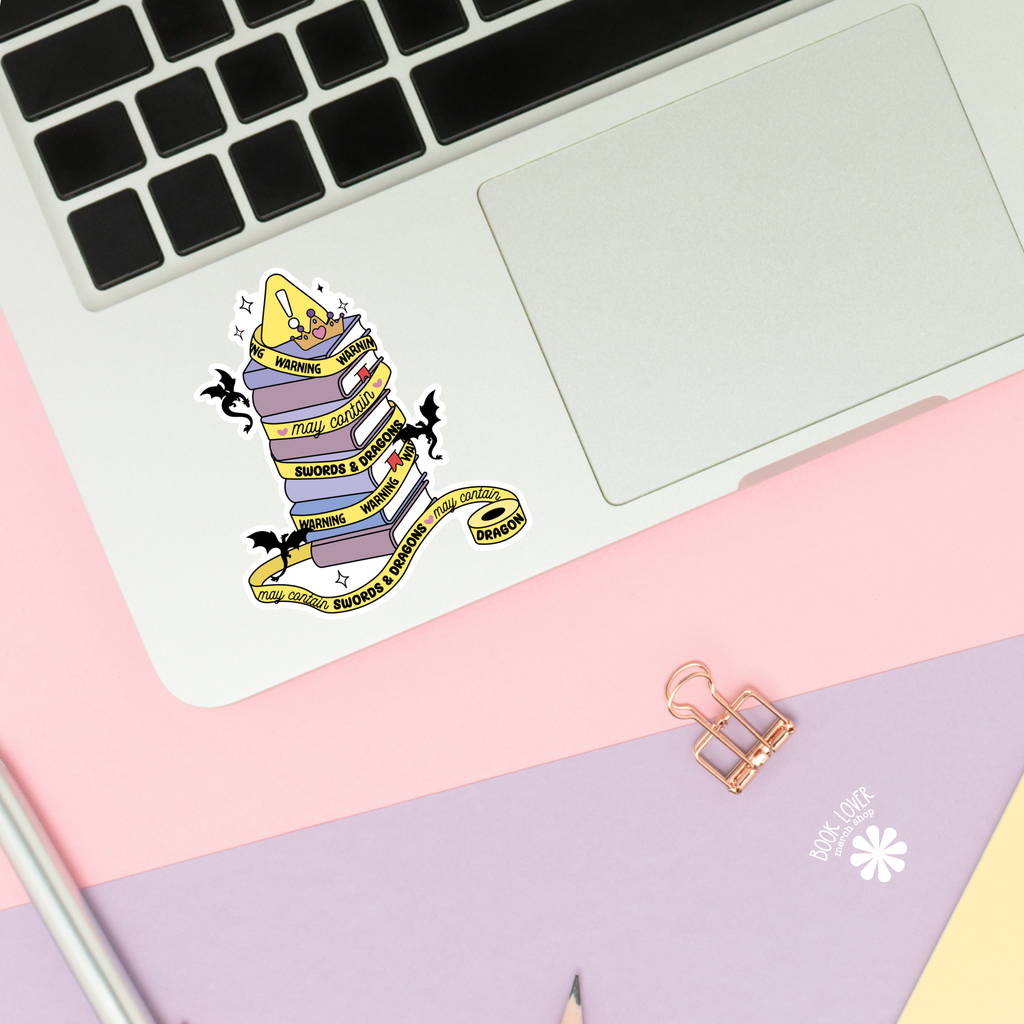 Warning May Contain Fantasy Sticker
