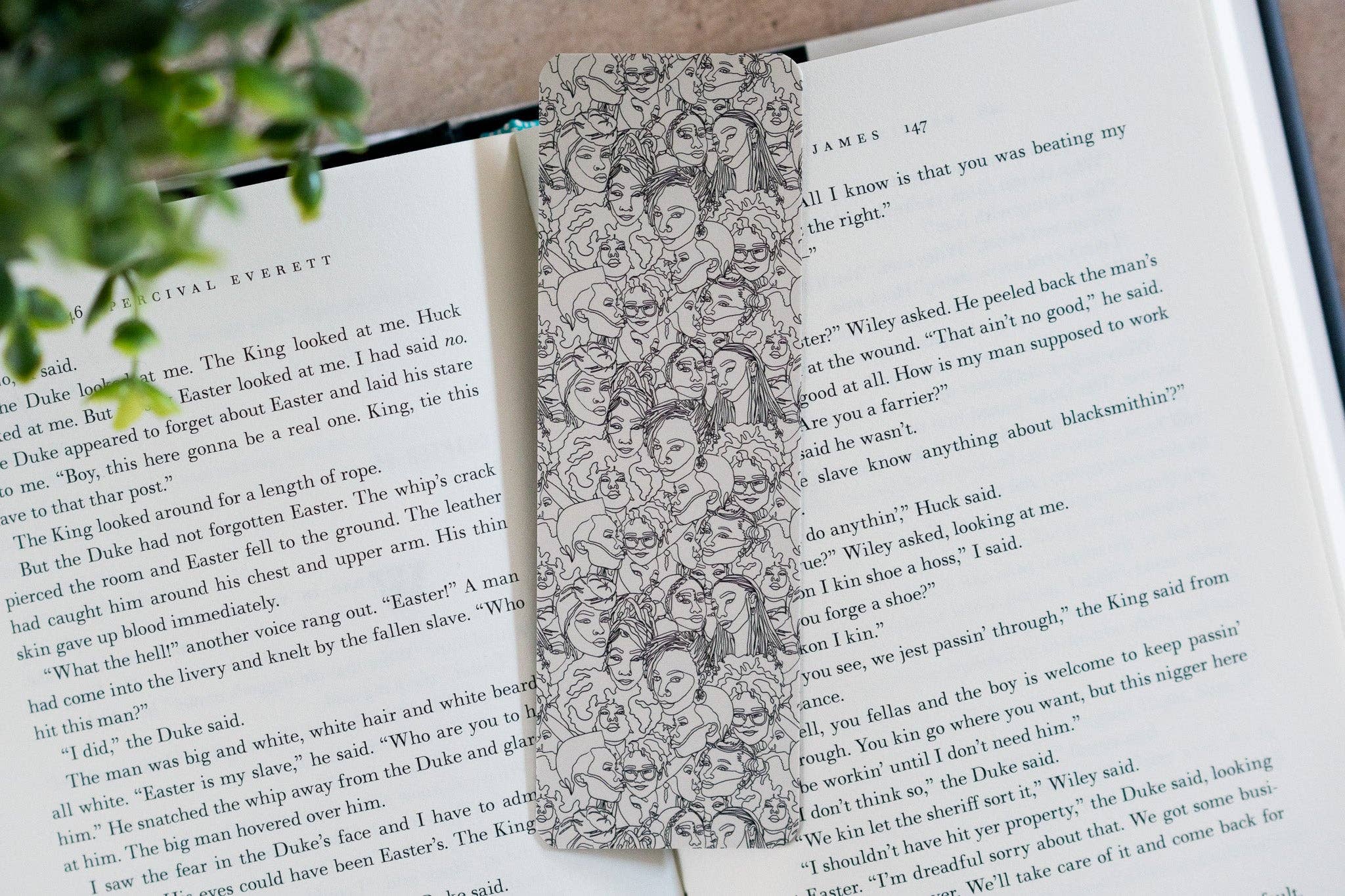 Black Women Line Art Bookmark