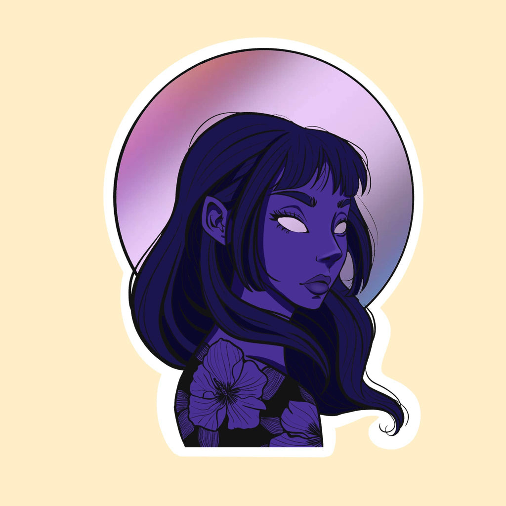 Moonlight Matte Mirror Waterproof Sticker