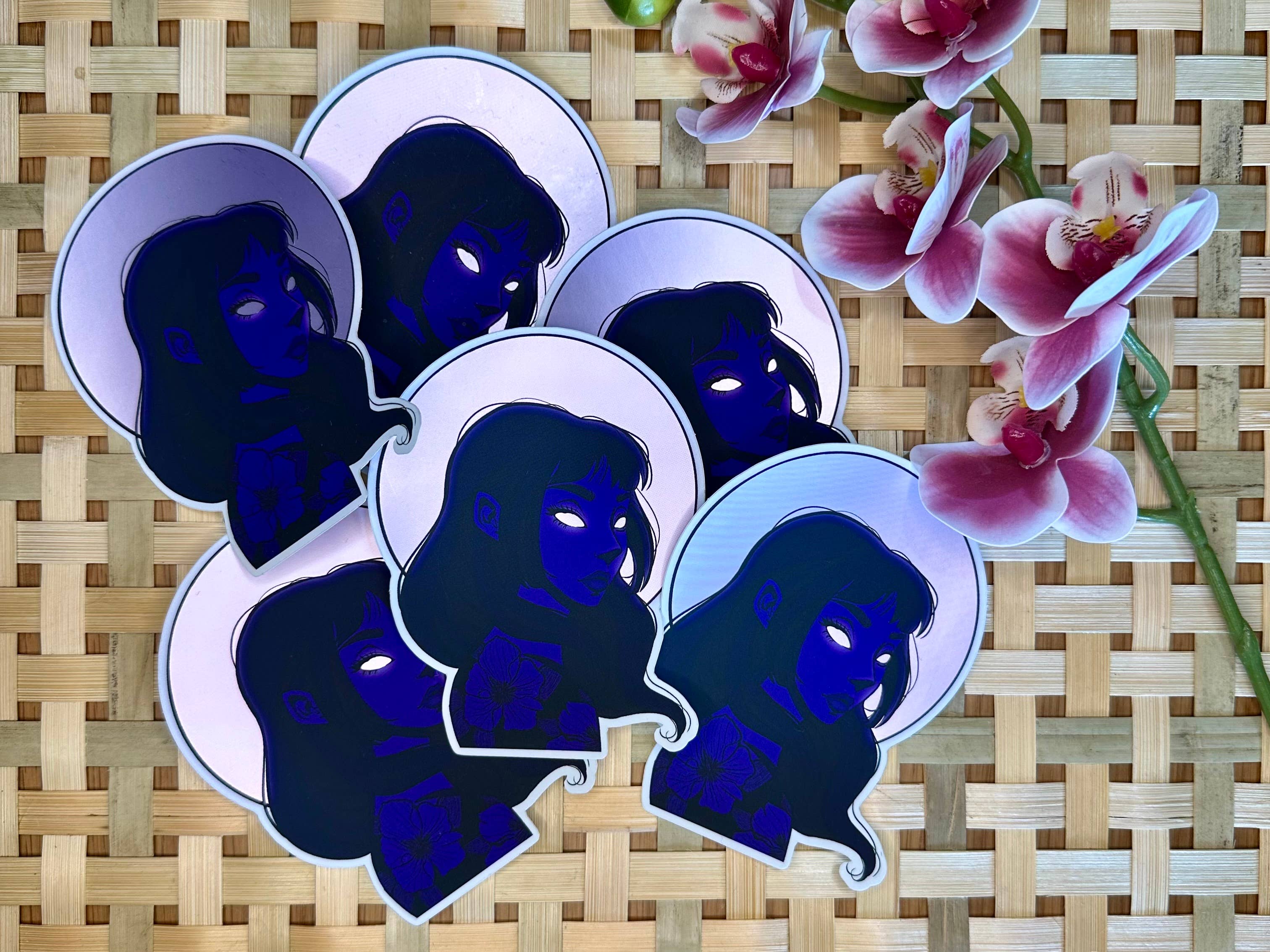 Moonlight Matte Mirror Waterproof Sticker