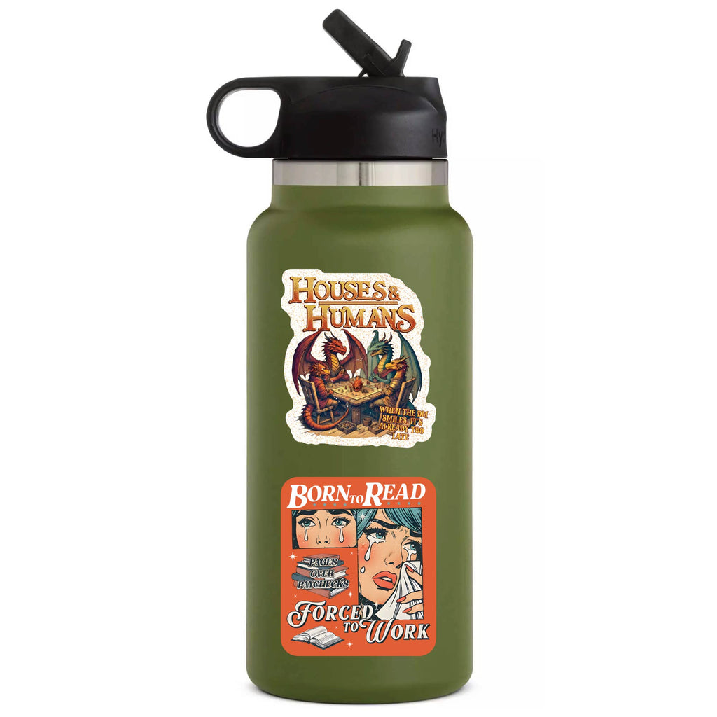 Juju and Moxie - Born To Read Sticker