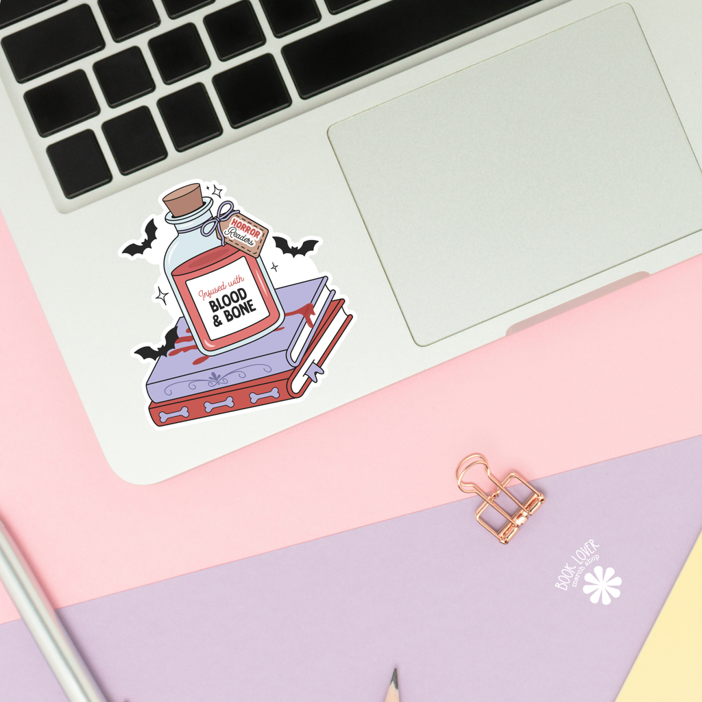 Bookish Potion Infused With Horror  Sticker