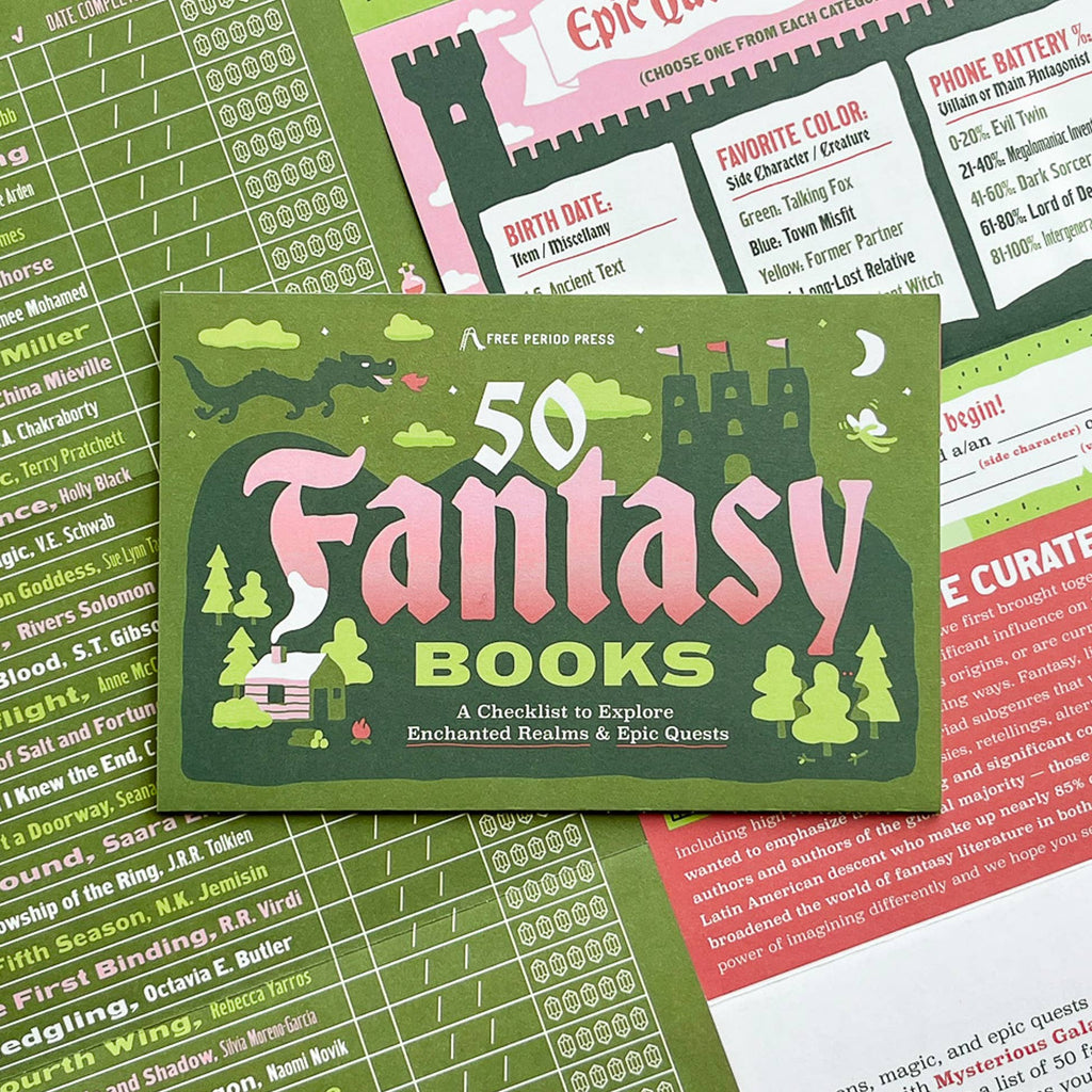 Free Period Press - 50 Fantasy Books: A Checklist to Explore Realms & Quests