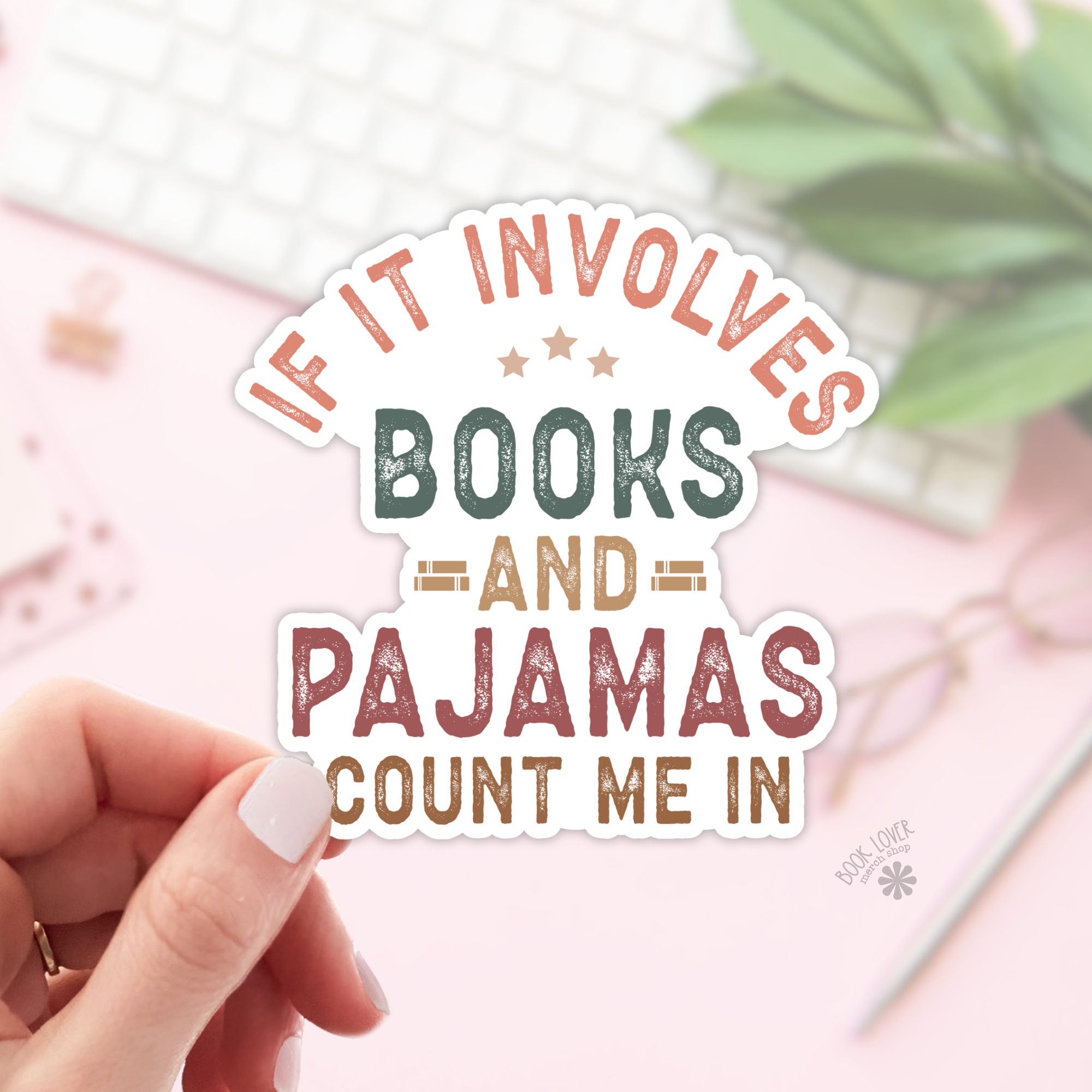If It Involves Books... Sticker