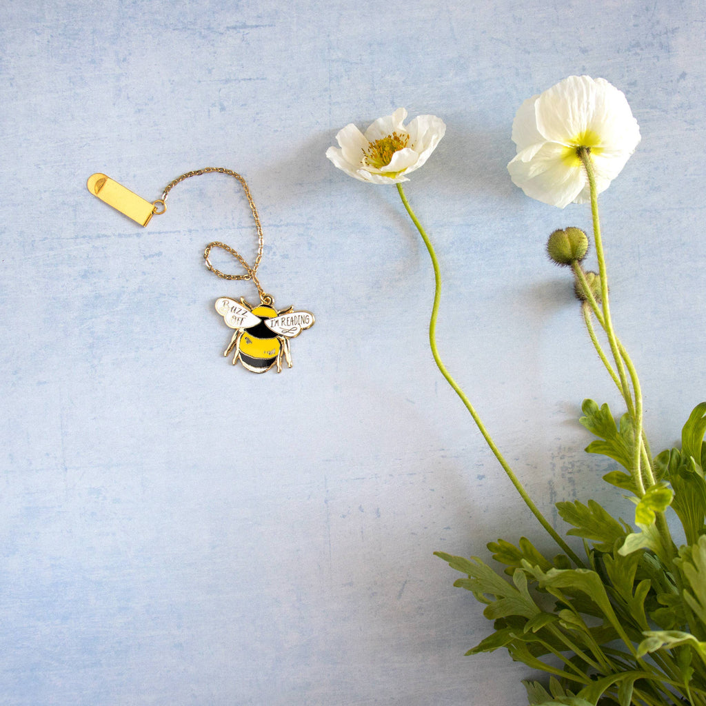 Bumble Bee Enamel Bookmark Charm