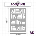 Bookshelf - Super Easy Journal Stencil - A5