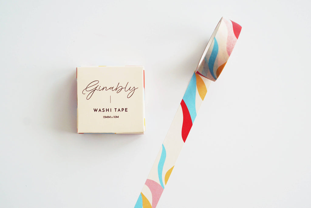 Retro Wave Pattern Washi Tape