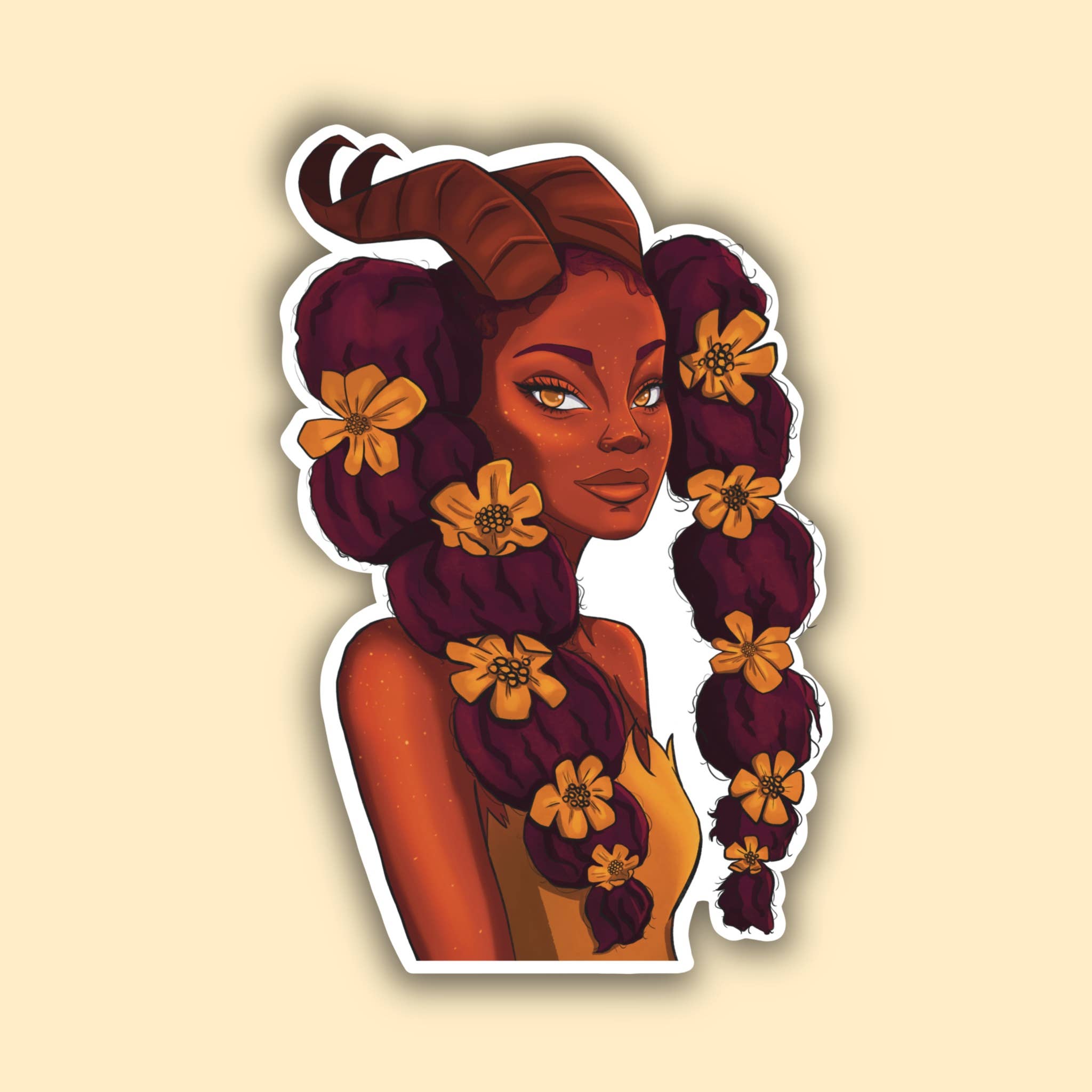 Fall Faun Vinyl Waterproof Sticker