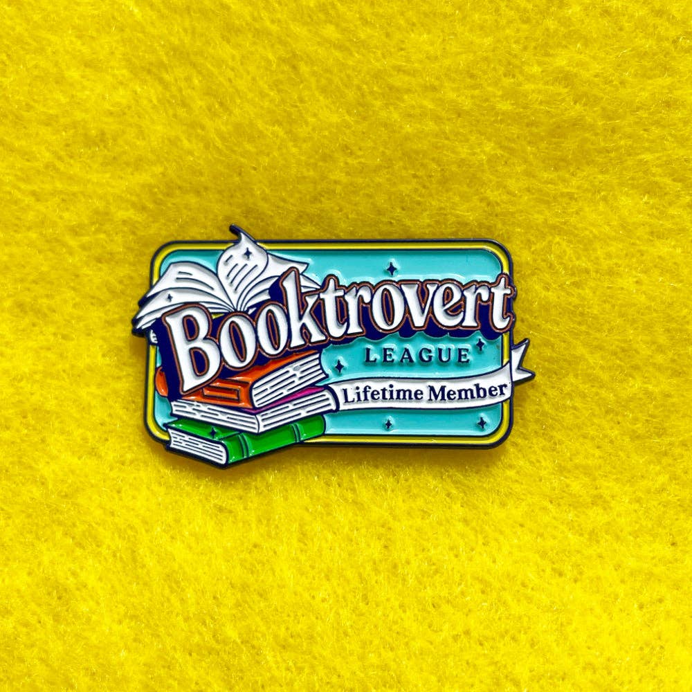 Booktrovert League Enamel Pin