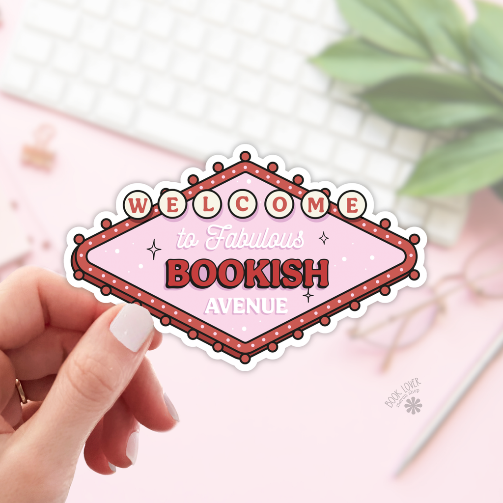 Welcome To Fabulous Bookish Avenue Sticker