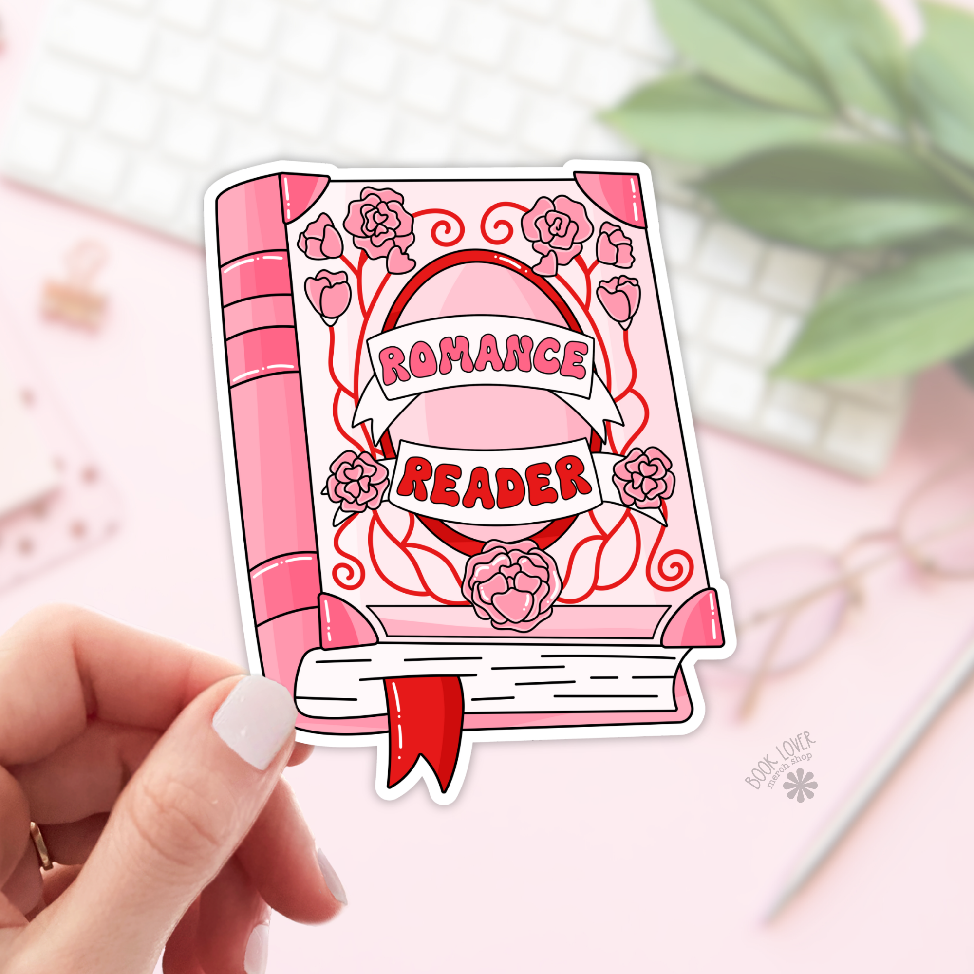 Romance Reader Sticker