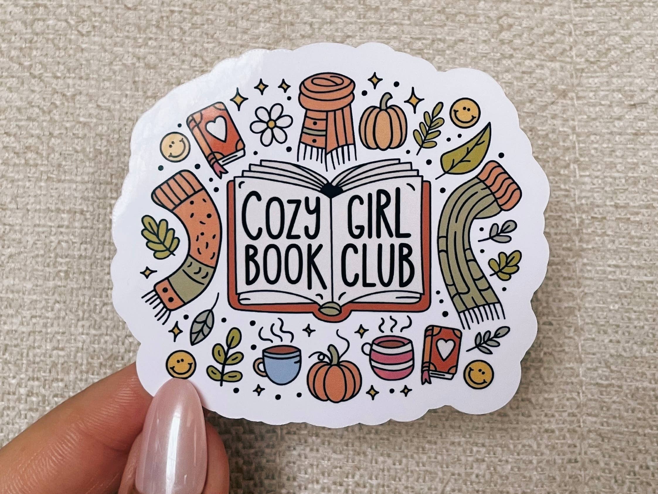Cozy Girl Book Club Sticker