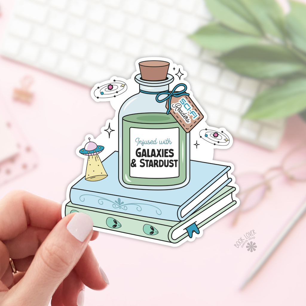 Bookish Potion Infused With Sci-Fi Sticker