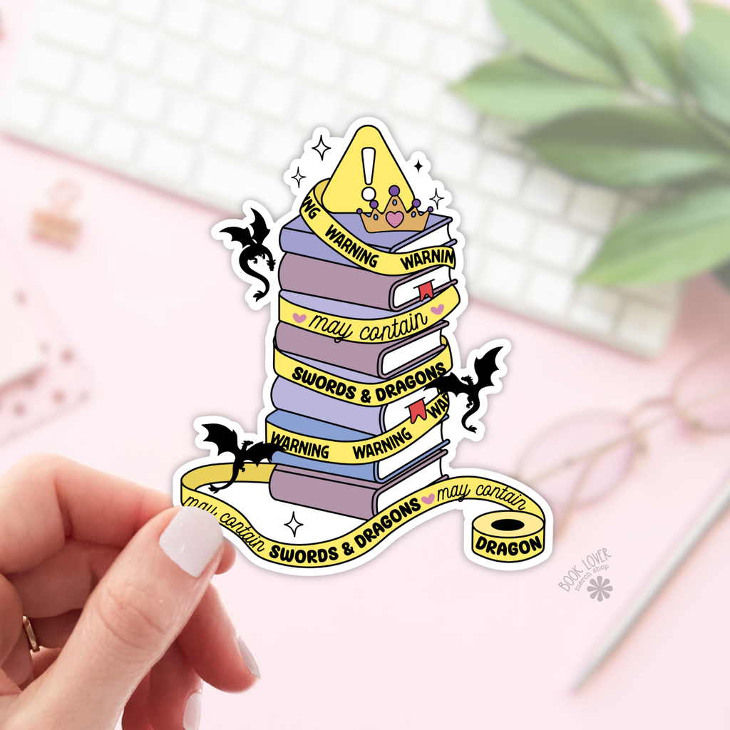Warning May Contain Fantasy Sticker
