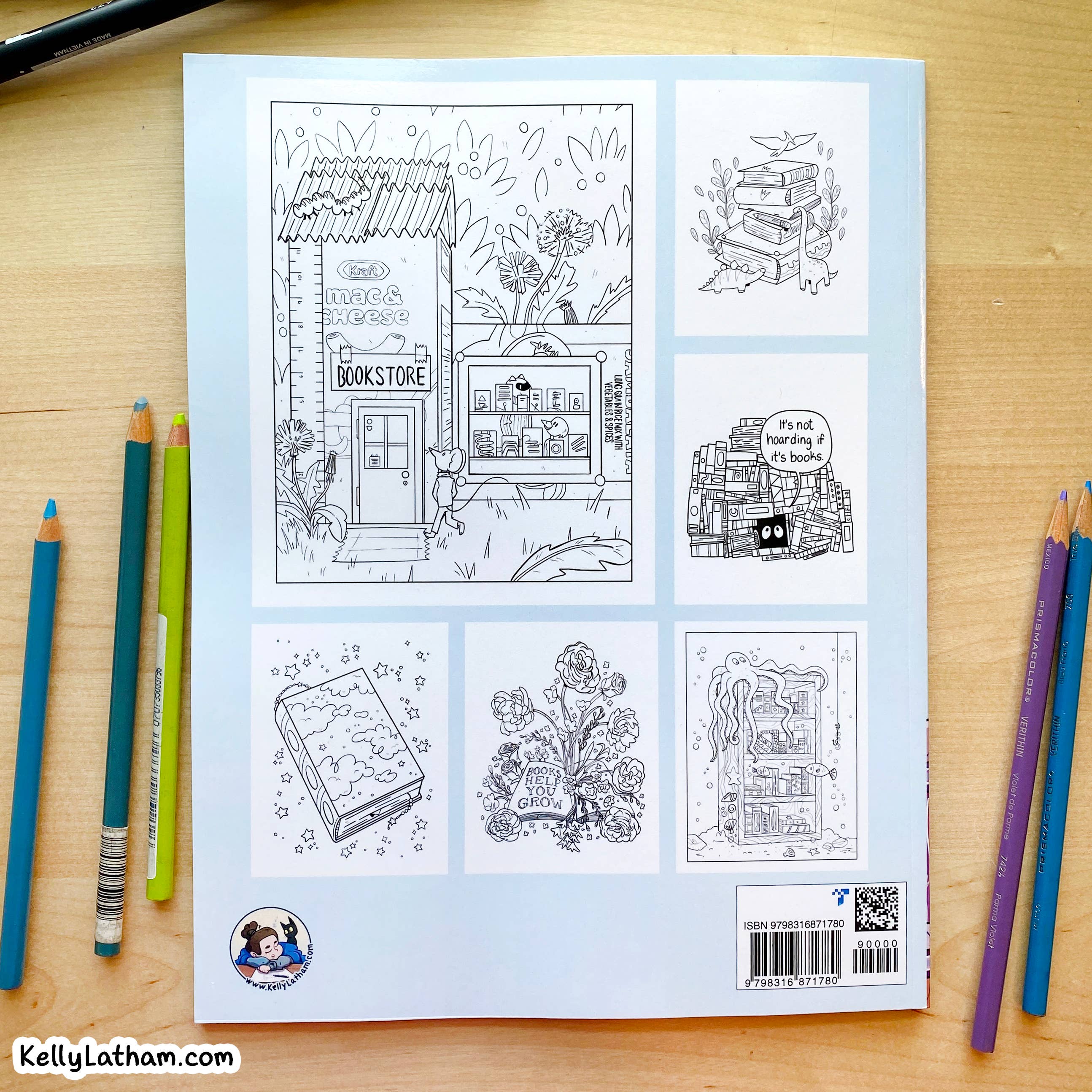 Bookish Daydreams Coloring Book