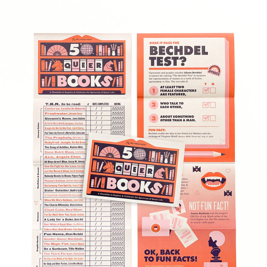 Free Period Press - 50 Queer Books: A Checklist to Explore & Celebrate Queerness
