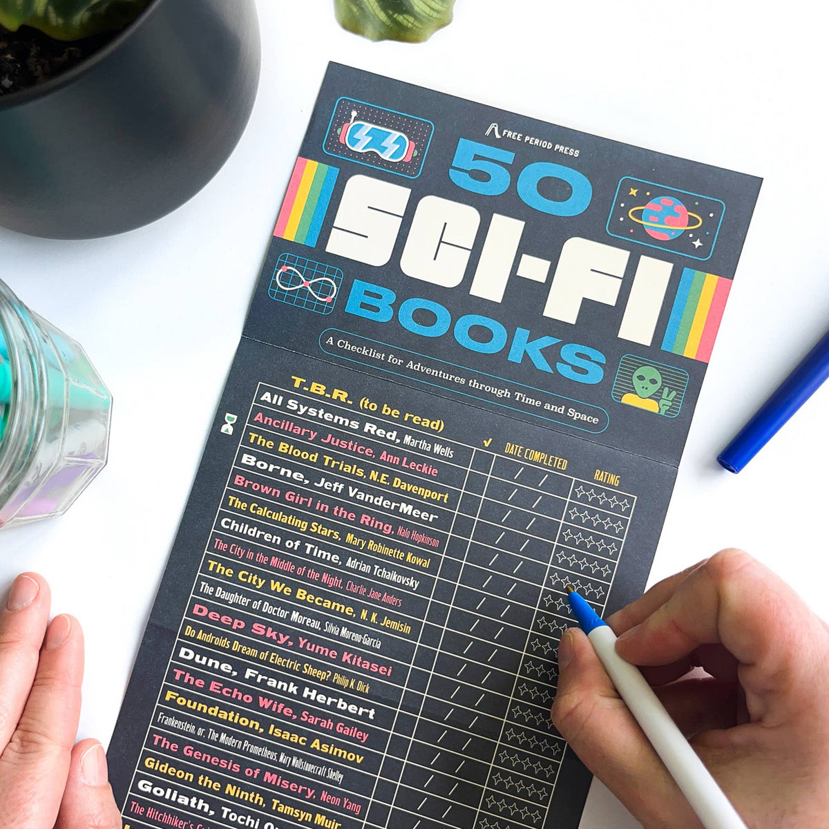 Free Period Press - 50 Sci-Fi Books: A Checklist for Adventures in Time & Space