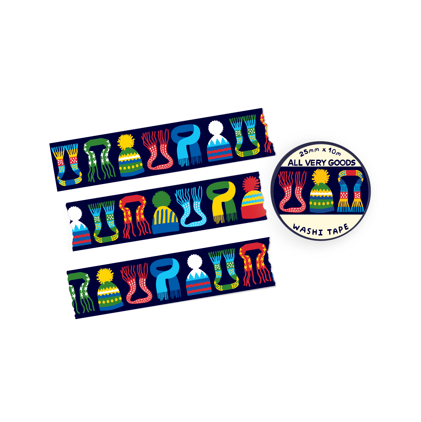 Holiday Washi Tape - Holiday Knits