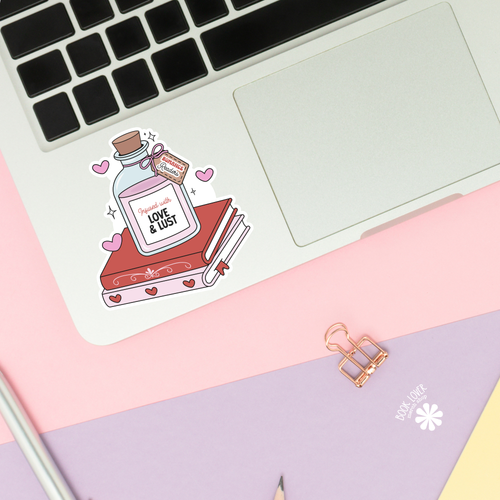 Bookish Potion Infused With Romance Sticker