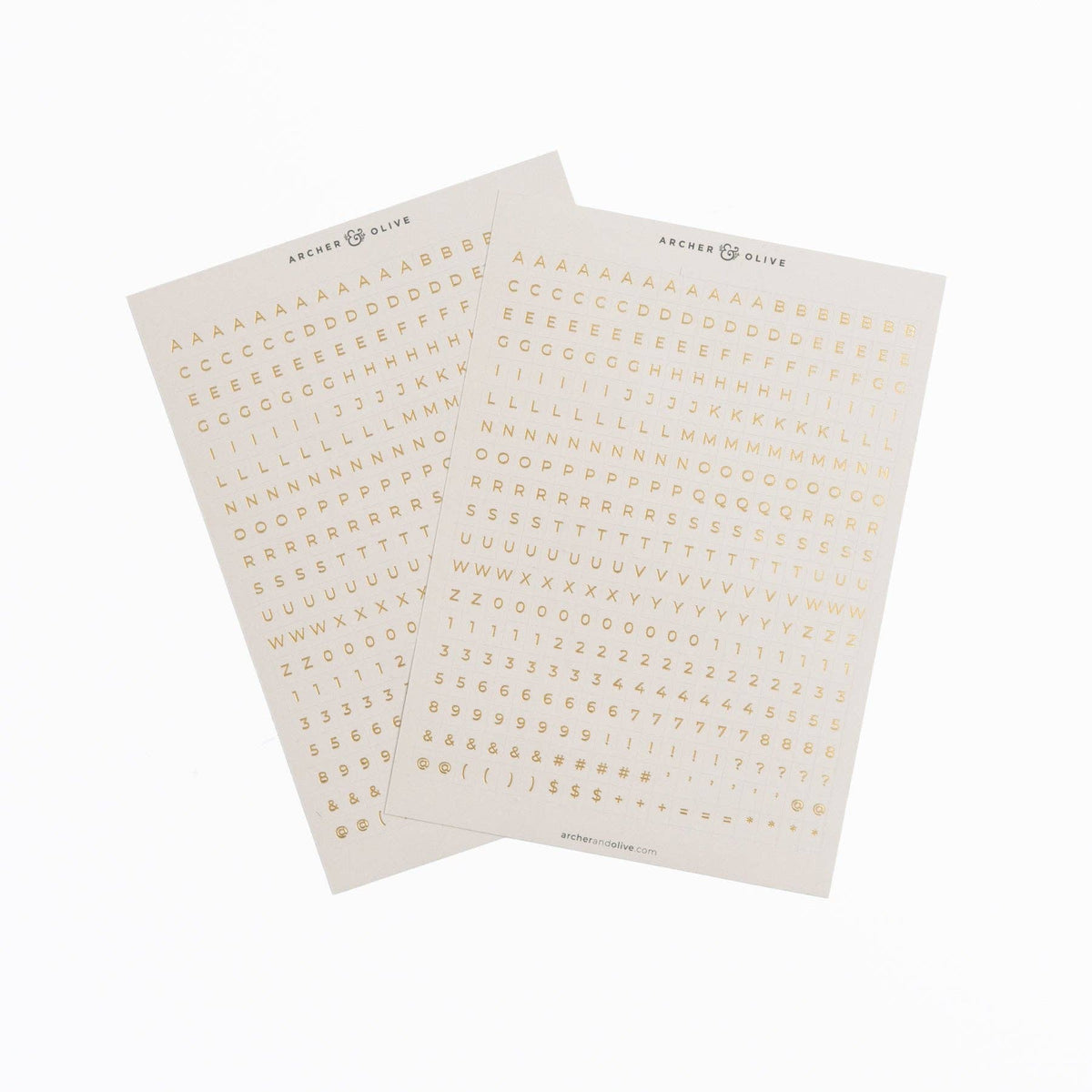 Archer and Olive - Soft Nature Alpha Sticker Set