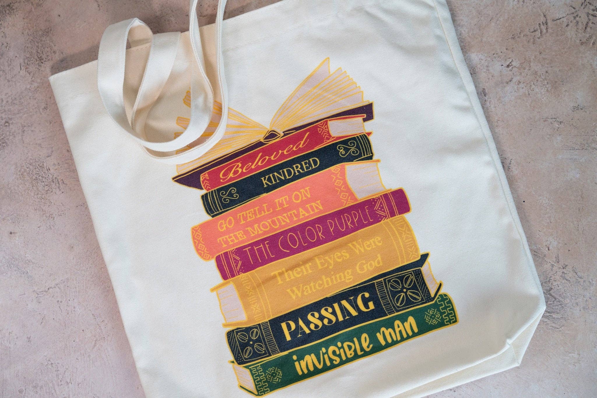 Black Literary Classics Canvas Tote Bag