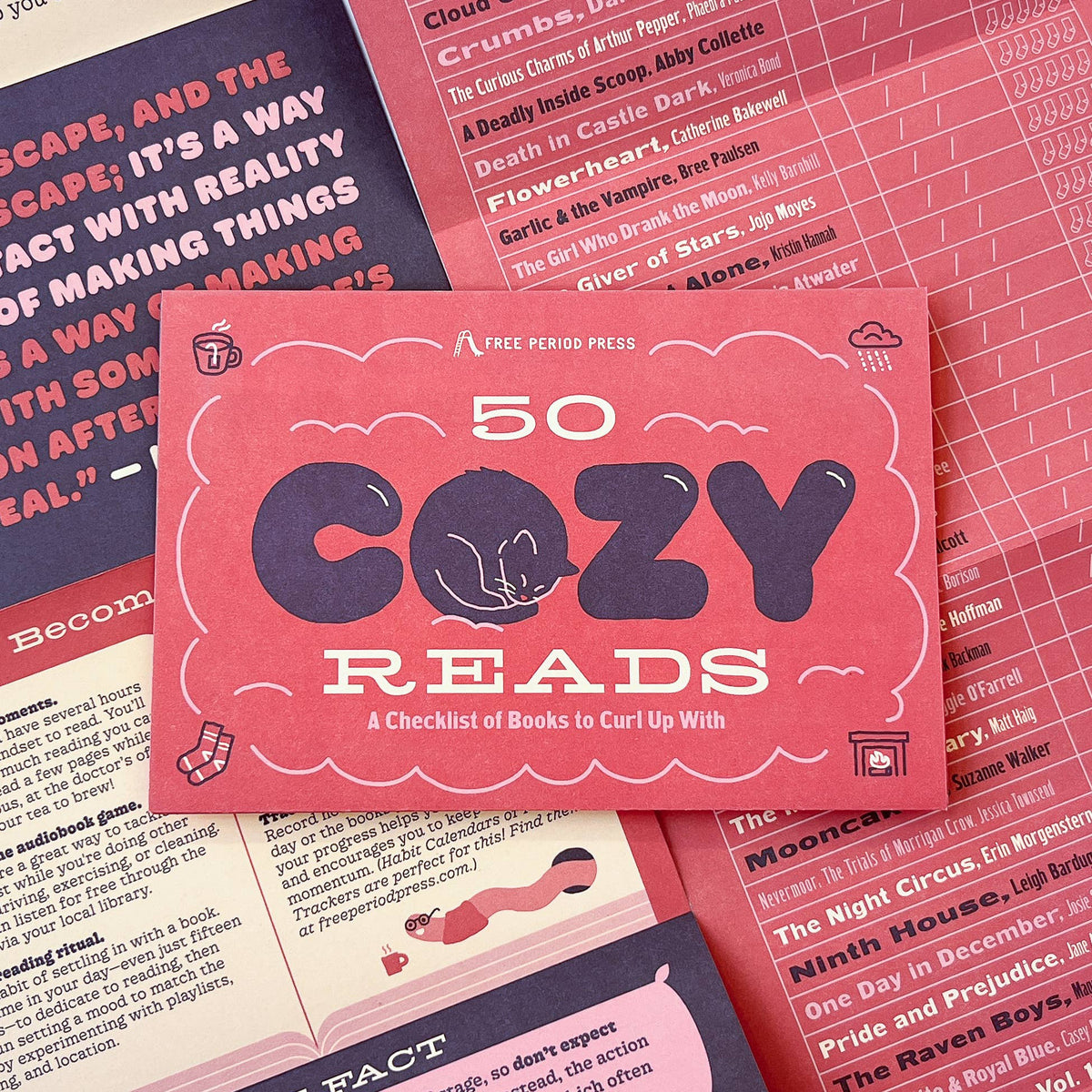 Free Period Press - 50 Cozy Reads: A Checklist of Books to Curl Up With